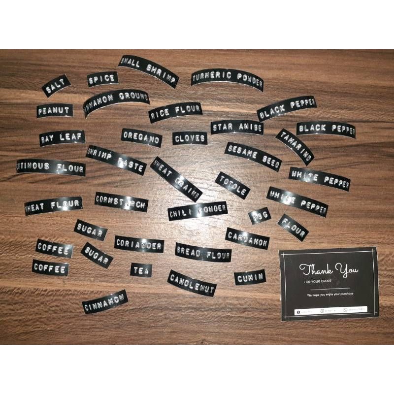 

LABEL EMBOSS AESTHETIC LABEL MAKER | STIKER BUMBU DAPUR | TOPLES BUMBU DAPUR | TULISAN BUMBU