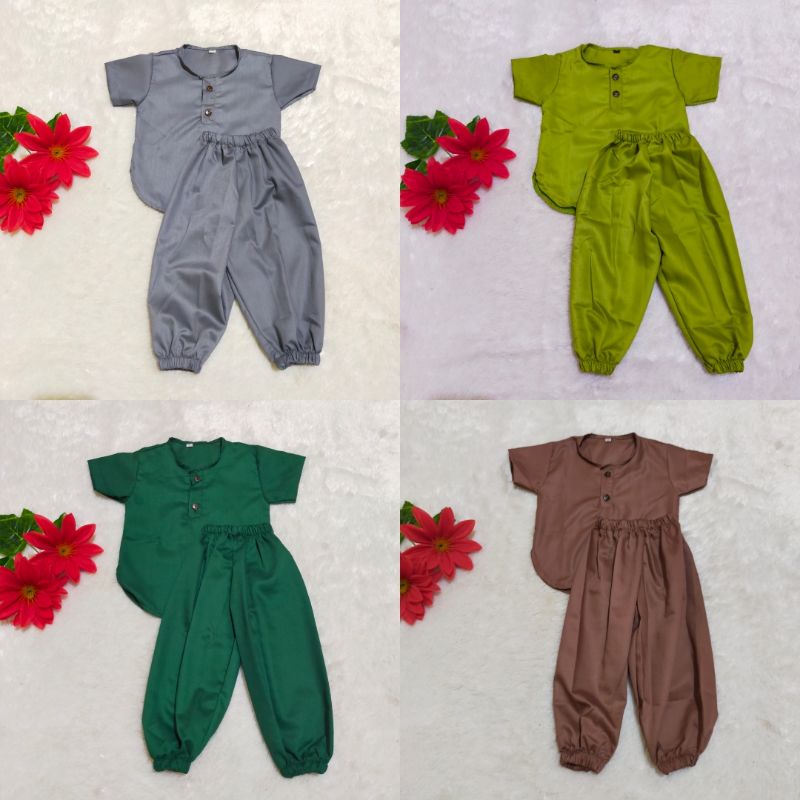 Baju Koko Turki Bayi Baru Lahir Untuk Aqiqah Umur 0 6 12Bulan Setelan Muslim Anak Cowok Murah