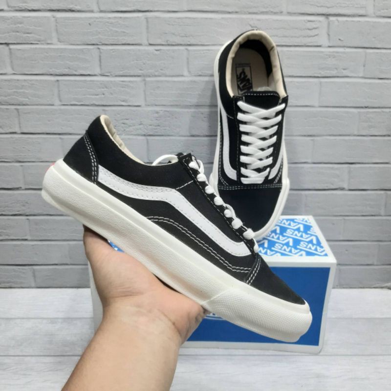 sepatu vans original old skool og black white sepatu casual sepatu laki laki