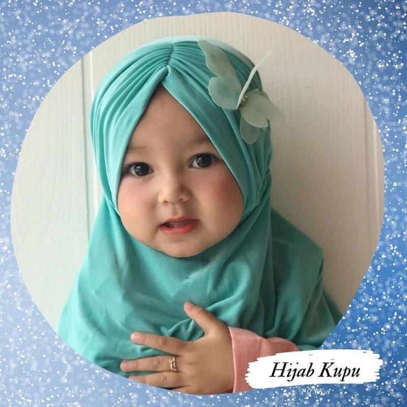 Jilbab Anak Bayi Balita Butterfly Usia 0-3 Tahun Bahan Jersey Terbaru Termurah / Alody's Collection