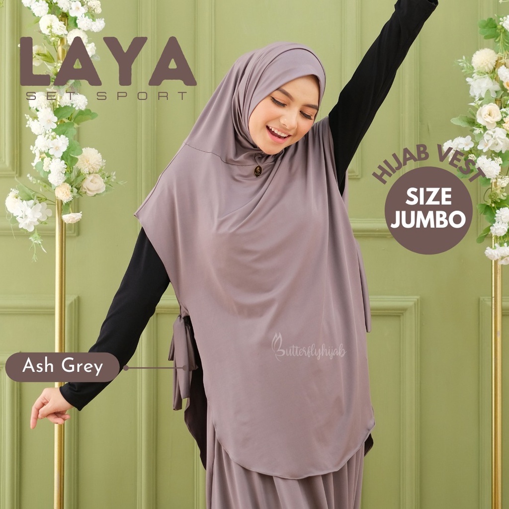 Butterfly Hijab - Hijab Vest | Rompi Outer Kerudung Instan Bahan Jersey Premium Hijab Sport Satset
