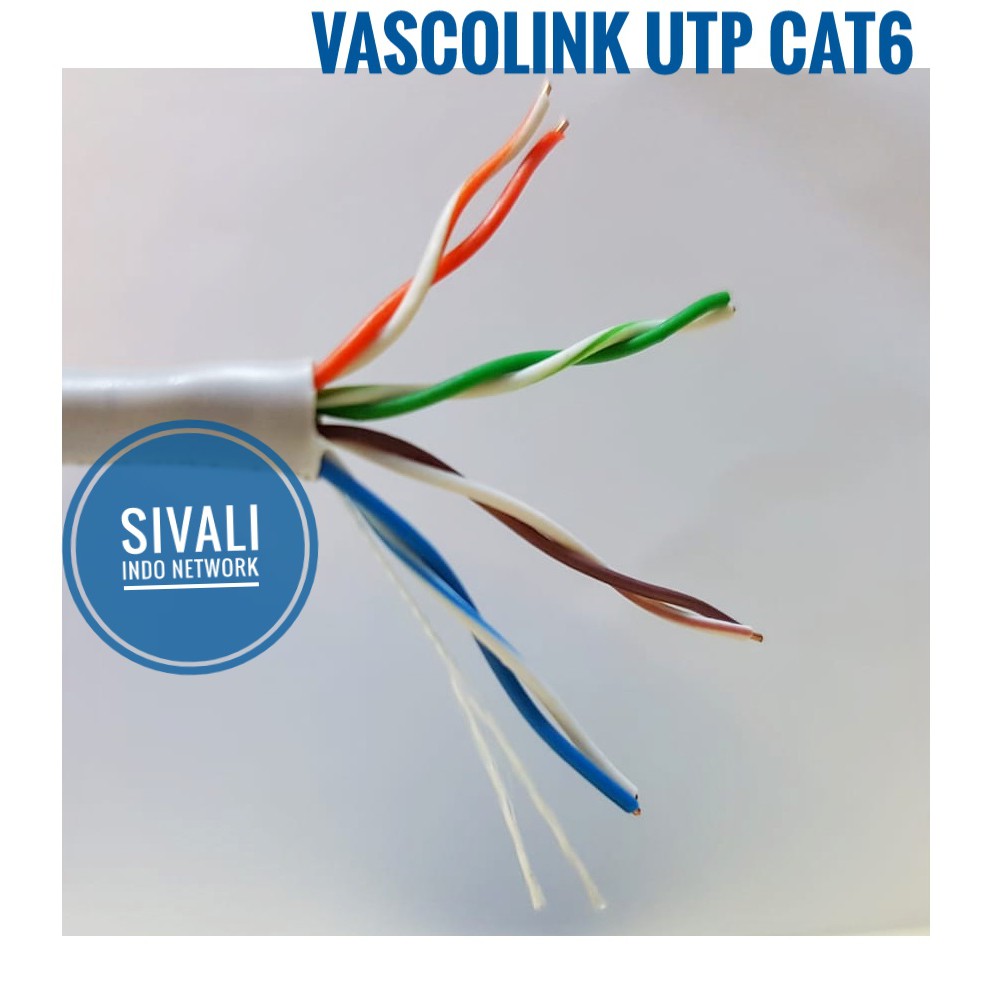 METERAN VASCOLINK KABEL LAN UTP CAT6 ECERAN- KABEL POLOS