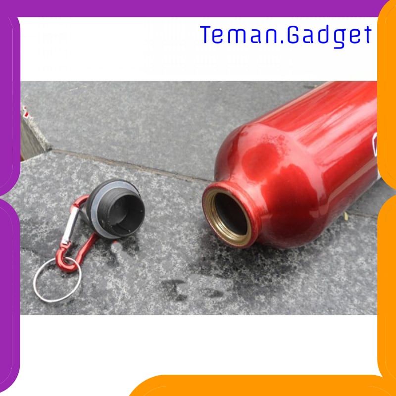 TG-OL012 TAFFSPORT BOTOL MINUM OLAHRAGA ALUMINIUM 750ML DENGAN KARABINER - H2GO