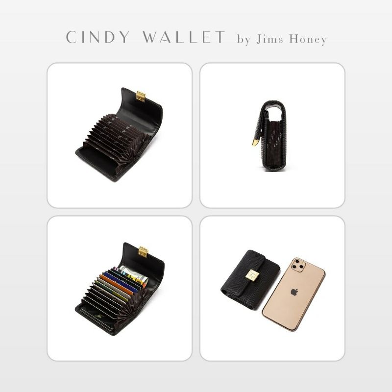 Cindy Wallet Jimshoney Original Dompet Kartu Wanita slot kartu id card holder realpic cod official