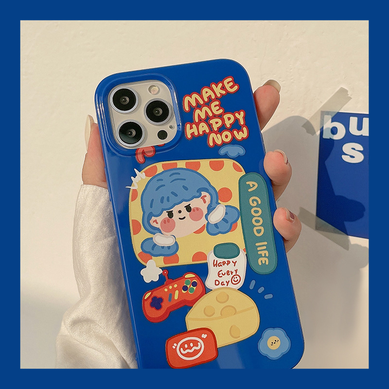 Case Motif Kartun Untuk iPhone 11 pro MAX XS MAX XR 12 mini 7 plus 12 pro MAX