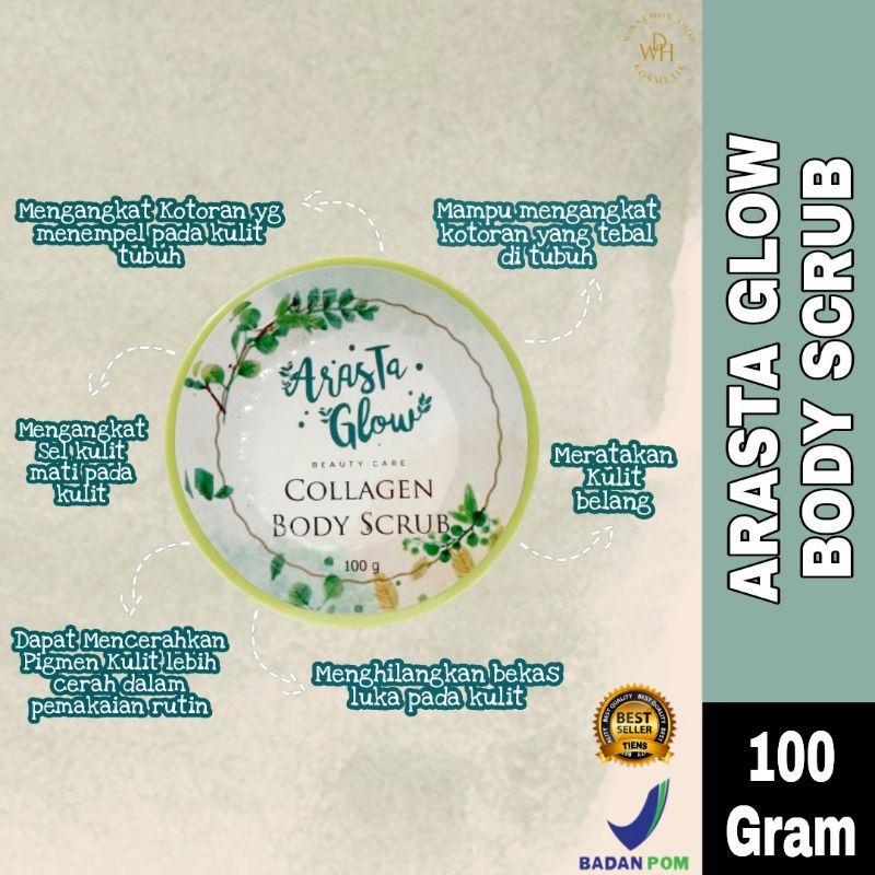 WS - 062 BODY SCRUB ARASTA GLOW BPOM