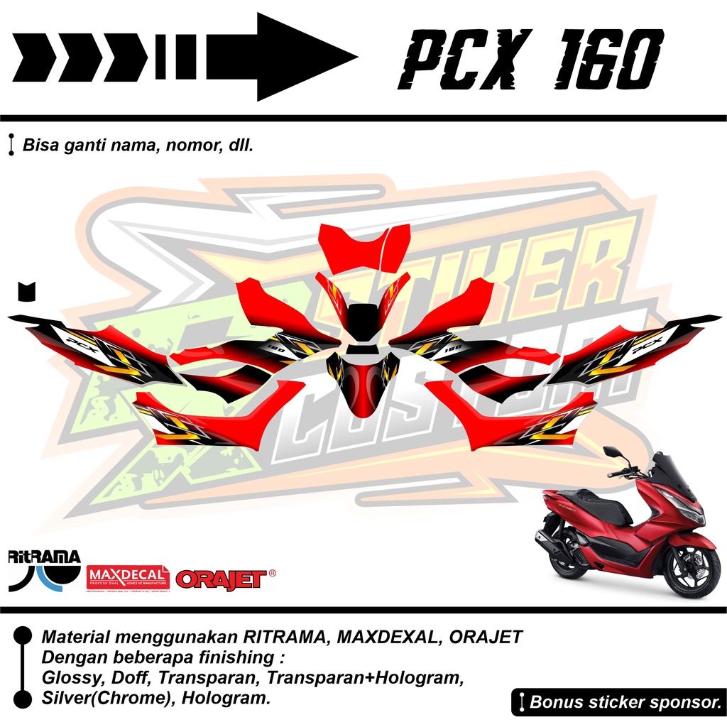 DECAL CUSTOM FULL BODY PCX 160