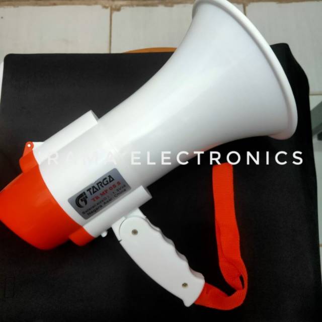 (NON COD) Megaphone Speaker Corong Targa MP 05 S Bisa rekam + Batre + Sirine