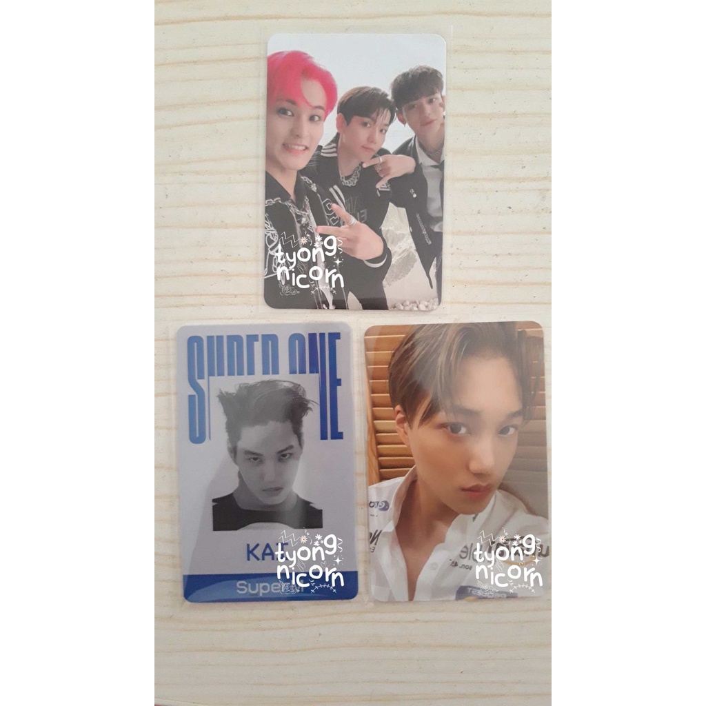 [official] PC PHOTOCARD KAI SUPER ONE US PRESS ID CARD SUPER ONE KAI BLUE VER PC UNIT SUPER ONE LUCA