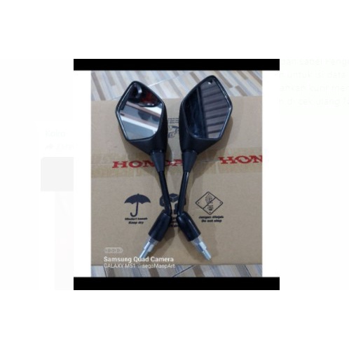 spion carbon hitam pulsar spion pulsar carbon universal honda yamaha matic bebek moge sport dll