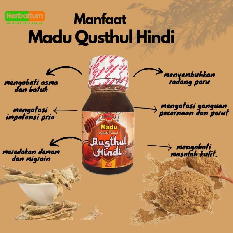 Madu Qusthul Hindi Qust Al Hindi Original 350gr - Meningkatkan Sistem Imun Tubuh