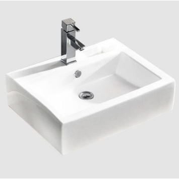 WASTAFEL SANDIMAS WASHTAFEL BASIN OVER COUNTER TOP KOTAK PUTIH L 025