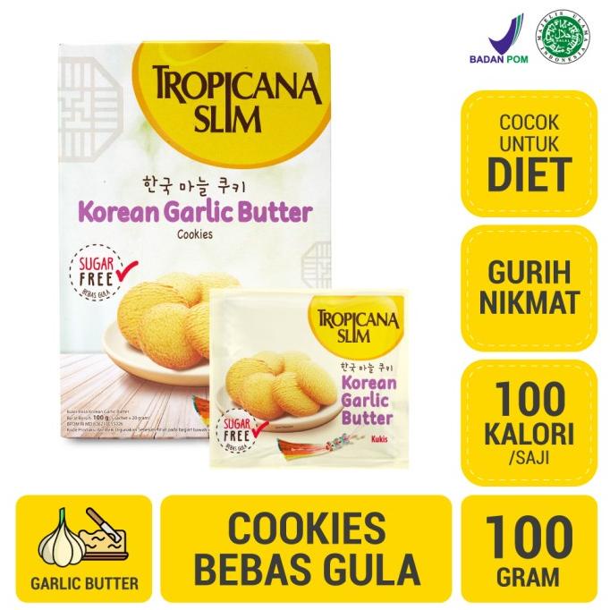 

Big Sale Tropicana Slim Korean Garlic Butter Cookies (5 Sch) - Sugar FREE Big Sale