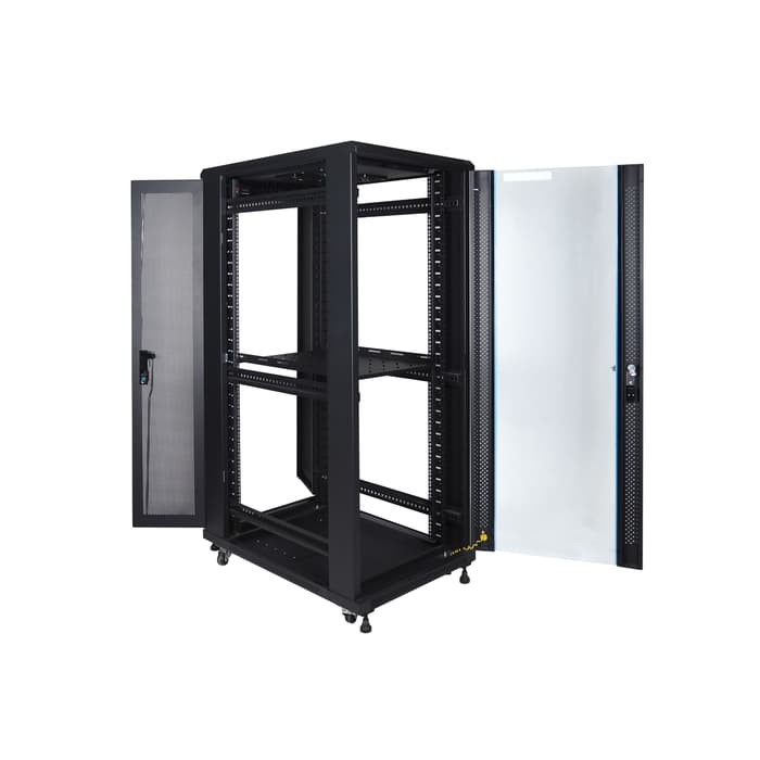 Indorack IR9032G Standing Close Rack 19&quot; 32U Glass Door Depth 900mm STANDING CLOSE RACK 32U GLASS DO