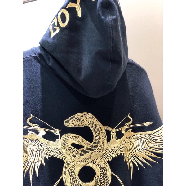 BOY03 SWEATER HOODIE BOY LONDON GOLD SNAKE ULAR IMPORT PRIA WANITA ASIA EROPA KOREA AMERIKA  BIG SIZE BOY03