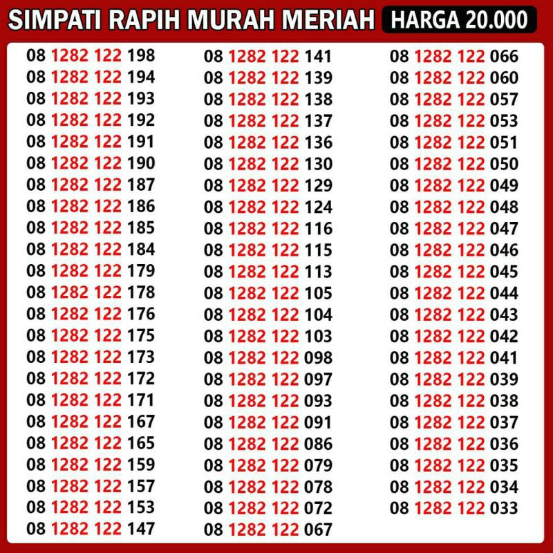 NOMOR CANTIK SIMPATI KARTU PERDANA SIMPATI NOMER CANTIK ABAB TRIPLE KWARTET AABB