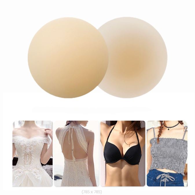 BV.ID BP703 BRA PAD SILIKON BRA 2 PCS SILICON PENUTUP PENTIL NIPPLE COVER FREE INVISIBLE BRA