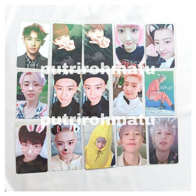 EXO CHANYEOL PHOTOCARD  PC ALBUM OFFICIAL KOKOBOP LOVE SHOT WE YOUNG POWER UNIVERSE