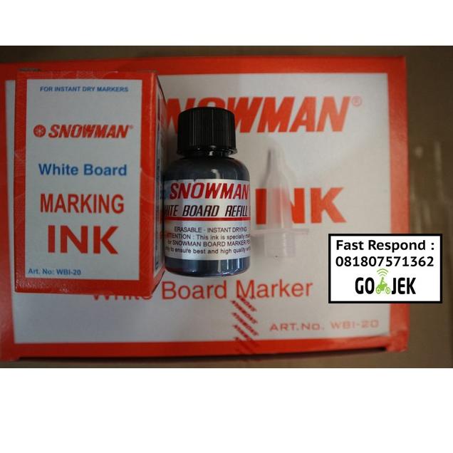 

Tinta spidol whiteboard snowman bg12 <