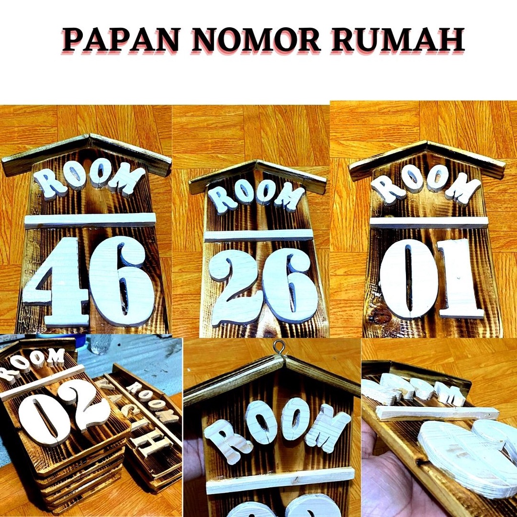 HIASAN DINDING,PAPAN NOMOR RUMAH,PAPAN NAMA CUSTOM BLOK RUMAH,BAHAN KAYU JATI BELANDA