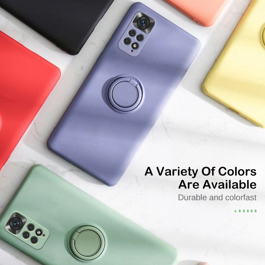 Soft Case Redmi Note 10 5G / POCO M3 PRO 5G Silicone Soft Ring Holder Redmi Note10 5G