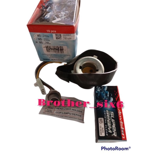 Lampu bohlam depan set viting lampu Suzuki Thunder 125 bohlam vespa thunder 125