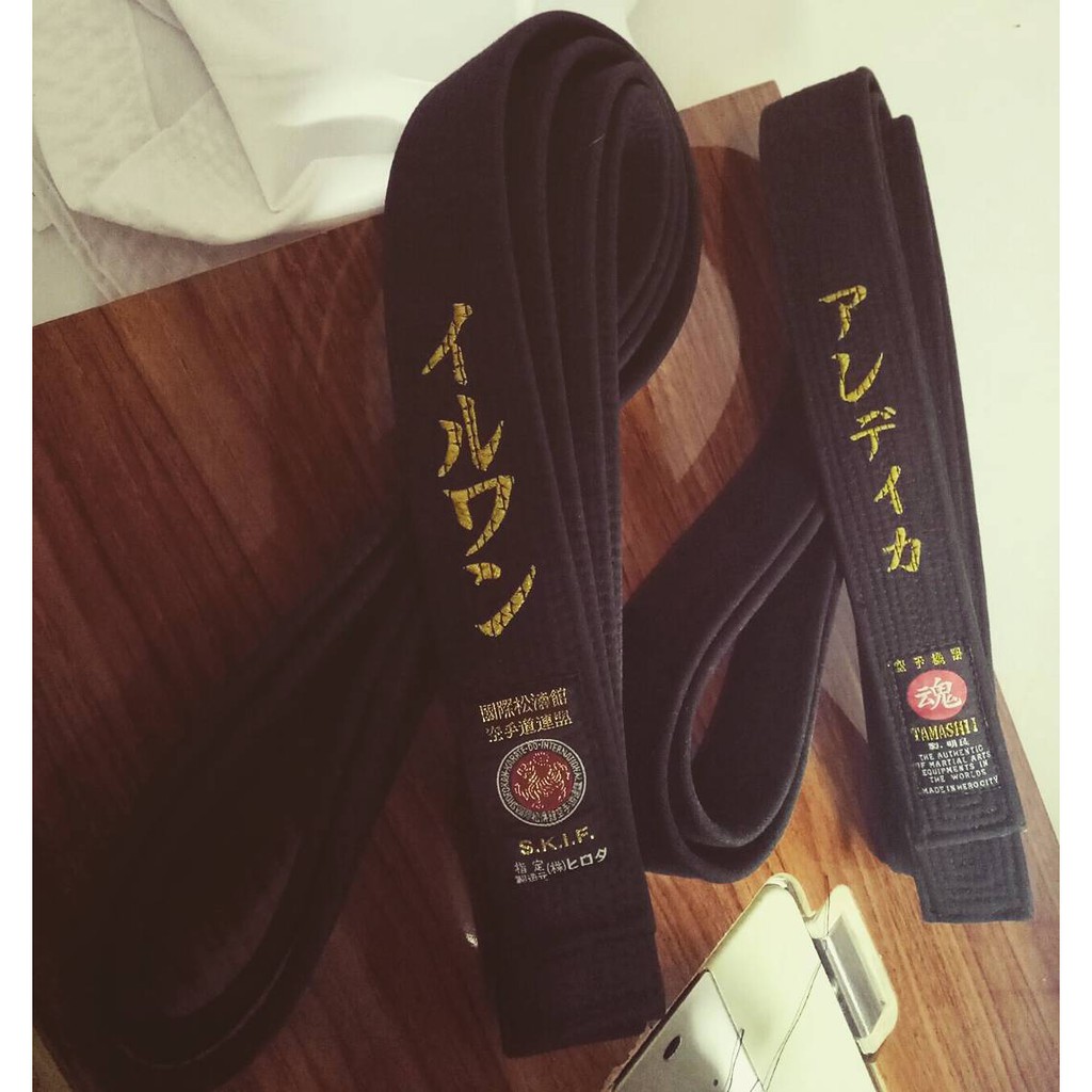 SABUK BELADIRI TEBAL BERKUALITAS/BLACK BELT UNTUK KARATE AIKIDO JUJITSU