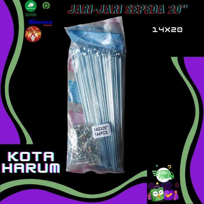 Ruji ; Jari jari Sepeda 20 (14x20)