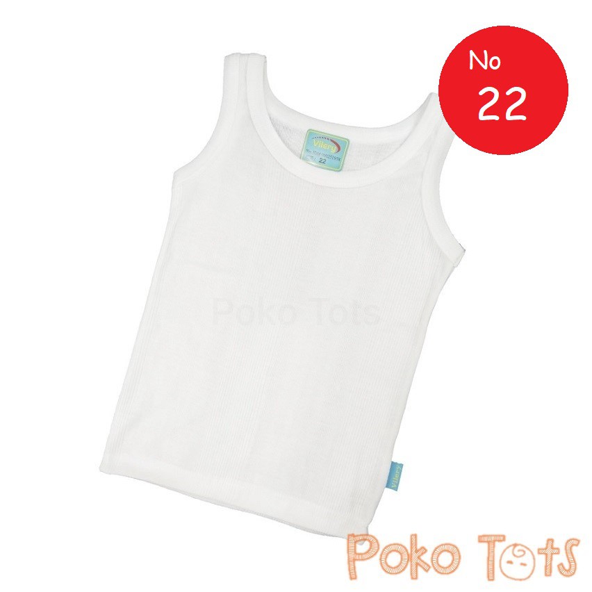 Vilery Singlet Anak Ukuran 22 Kaos Dalam Lembut