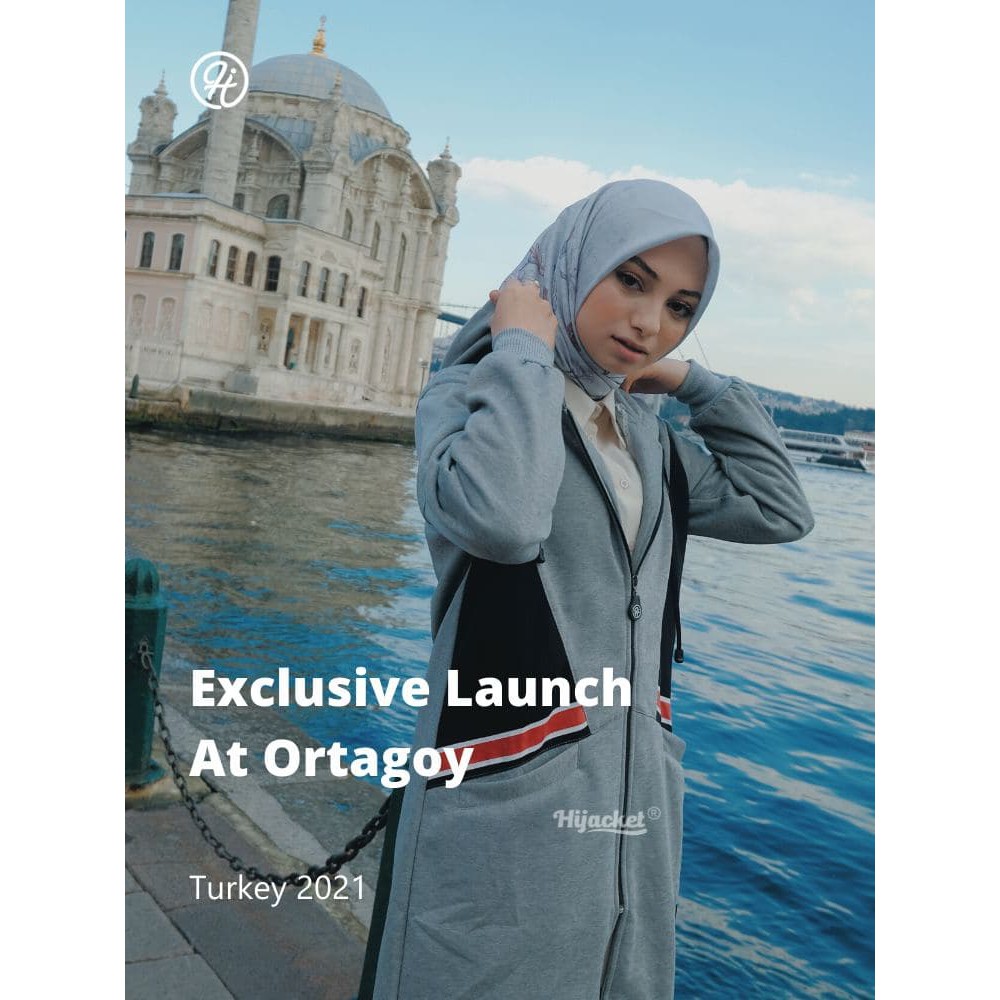 New HJ-RHN GREY HIJACKET® RIHANNA  / jaket wanita muslimah / jaket hijaber hijaker rihana-6