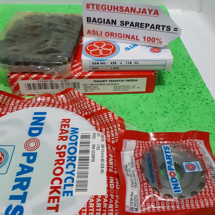 gir set / gear set yamaha scorpio / scorpio z asli original indoparts