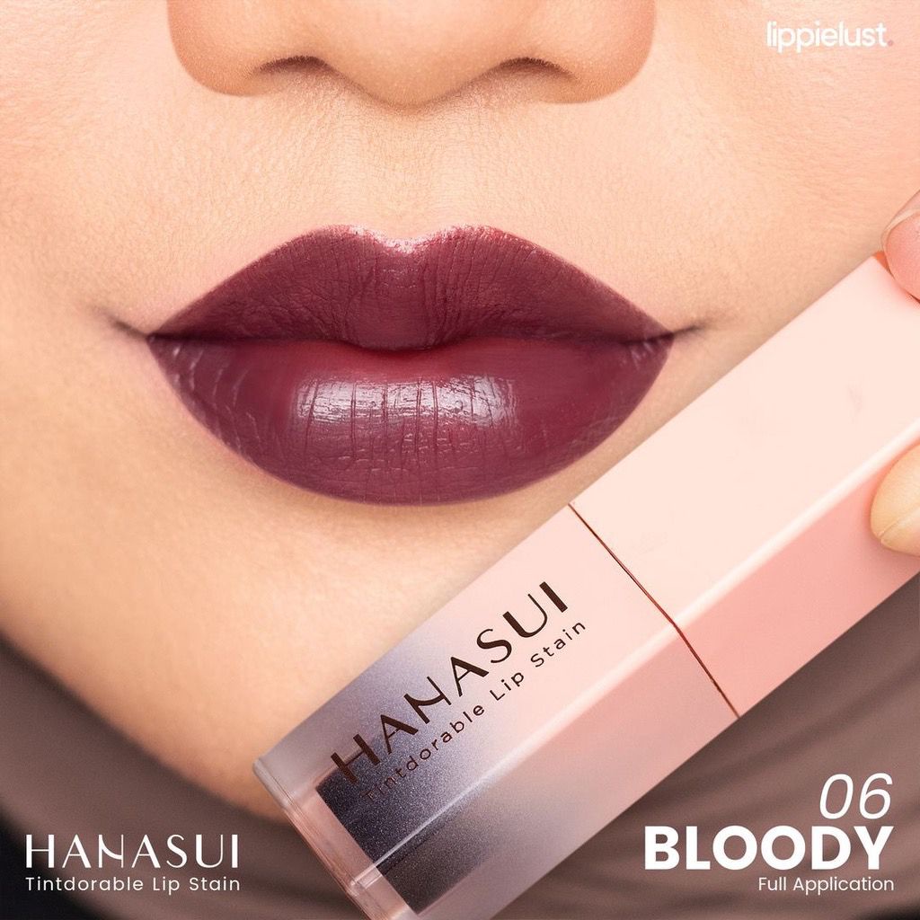 Hanasui Mattedorable Lip Cream | Matte Dorable LipCream Lipstick Cair Mate Hanasui | BOBA EDITION-06 Bloody