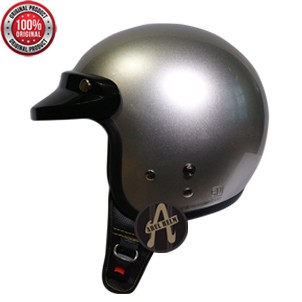HELM// HELM CARGLOSS RETRO // SILVER METALIK// CARGLOSS ORIGINAL