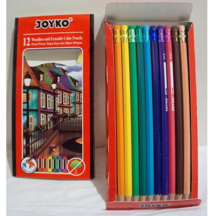 Pensil Warna Joyko Erasable Isi 12 ( Dapat Dihapus)