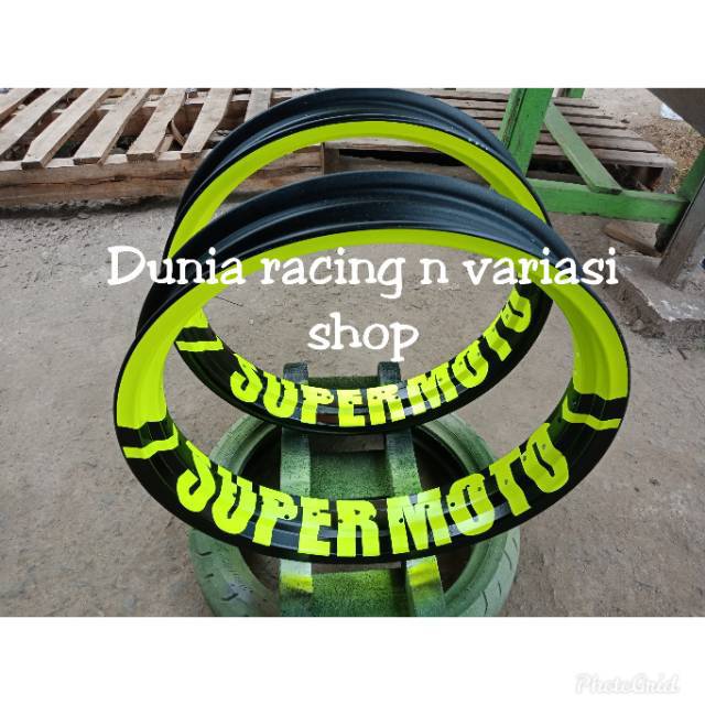 Velg Sprint XD Tulisan Supermoto 250 300 350 450 ring 17 Hole 36