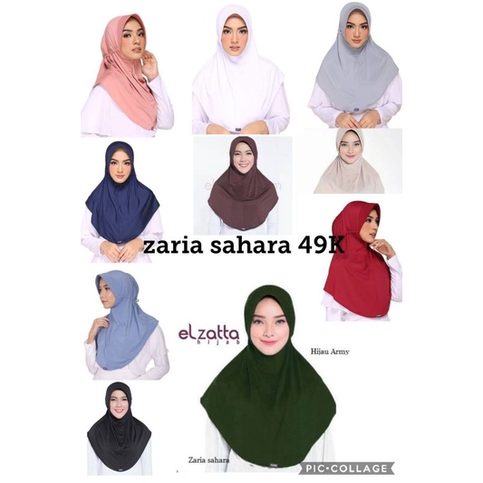 ZARIA SAHARA ELZATTA / BERGO SERUT POLOS ELZATTA