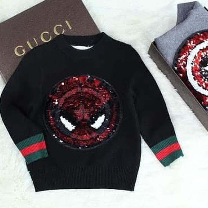 Sweater Anak Logo Deathpool Gucci Ori