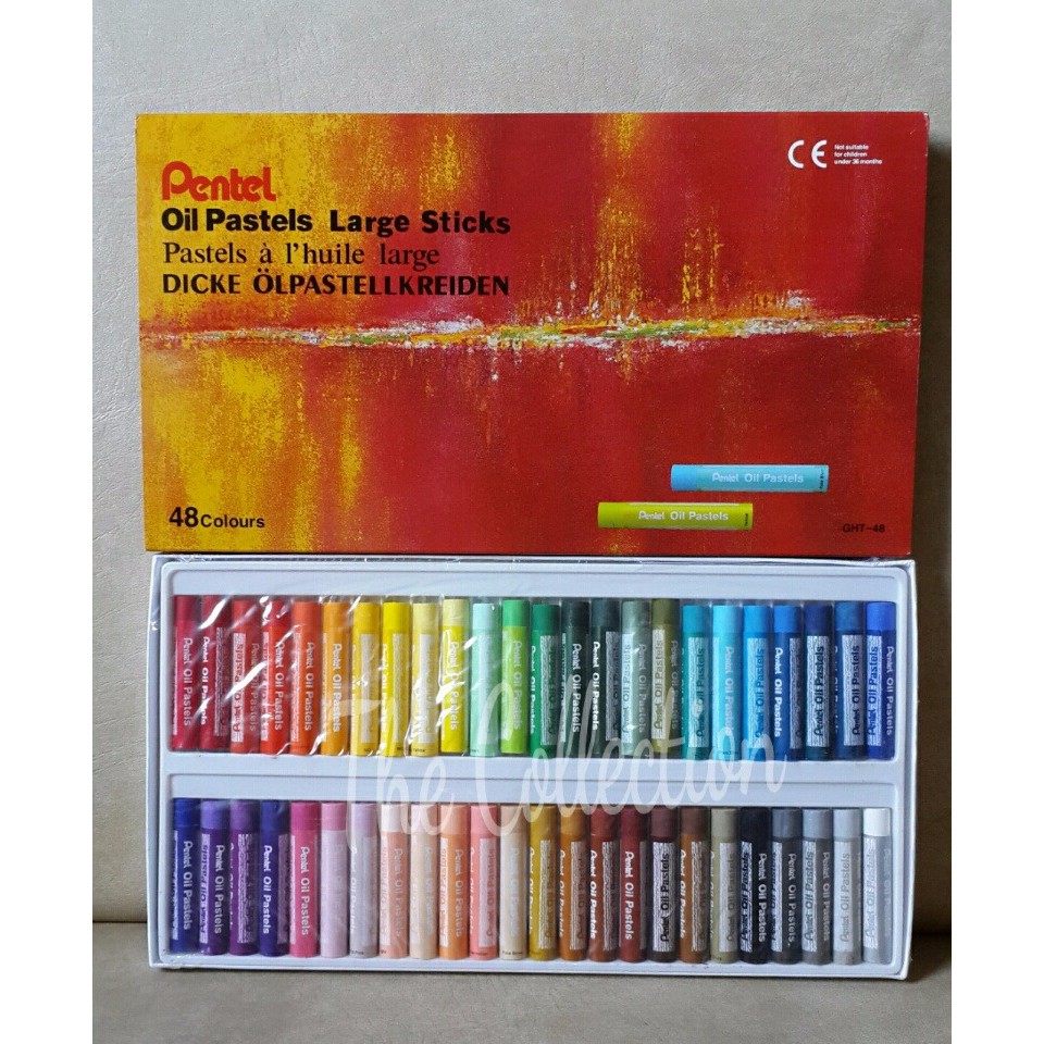

ATK0315PT 48 warna PENTEL LARGE Stick GHT 48 Oil Pastel BESAR orange TOJ99