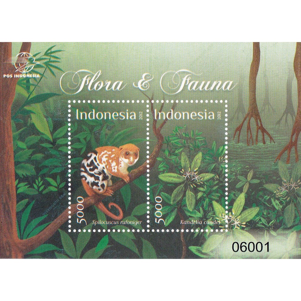 

Perangko Indonesia 2012 Flora Fauna Miniaturesheet MNH