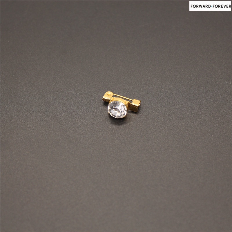 12 pcs small diamond brooches safety pin M30092