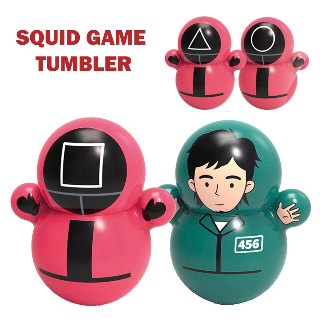 LDS-Squid Game Tumbler Stress Relief Toy / Mainan Tumbler Squid game / Boneka Goyang Squid Game / Boneka Goyang Mini Lucu Import Murah