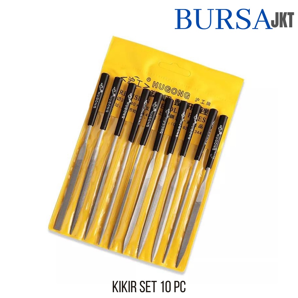 10IN1 KIKIR HUGONG PRECISION NEEDLE FILES 3 - 5 INCH