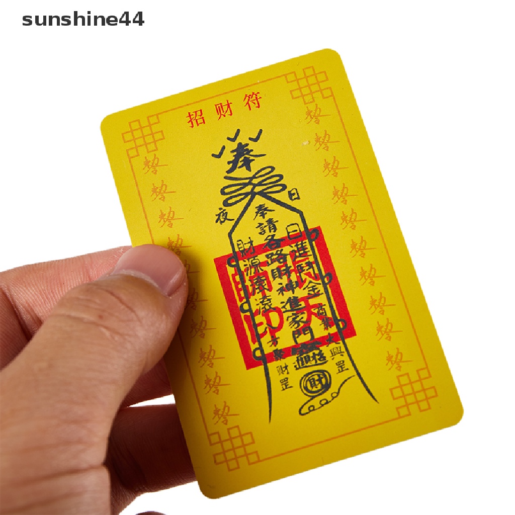 Sunshine Kartu Jimat Talisman Buddha Solicit Bahan PVC