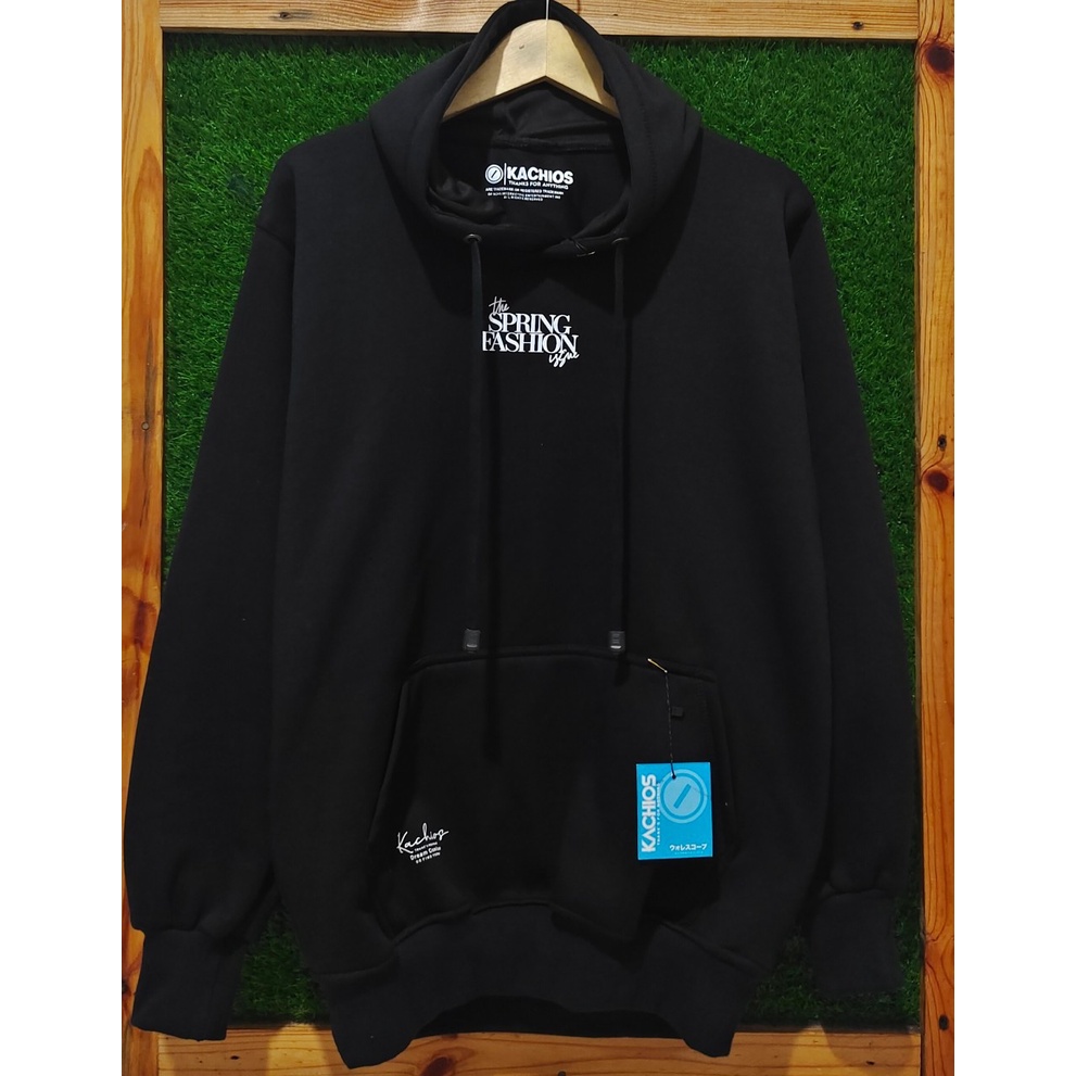 Hoodie Pria Distro HItam Original Brand Premium Tebal Sweater Kachios Cowo Korean Style Jaket Pria Wanita Distro Bandung Asli