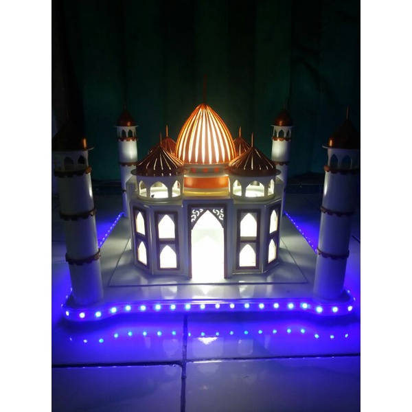 lampu hias pipa pvc(miniatur taj mahal)