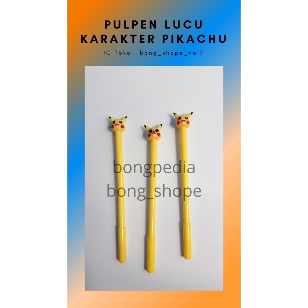 

Pulpen Lucu Karakter Pikachu|Pen Lucu Karater Pikachu|Ballpoint Lucu Pikachu