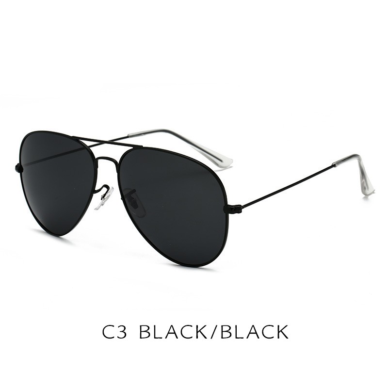 (YUZHU) Bayar di Tempat Classic Retro RB Pilot Kacamata Hitam Wanita/Pria Besi Frame Kacamata Sunglasses