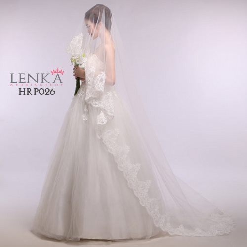 [TOKO TERPERCAYA] WEDDING VEIL LACE AKSESORIS PENGANTIN RENDA PUTIH HRP026