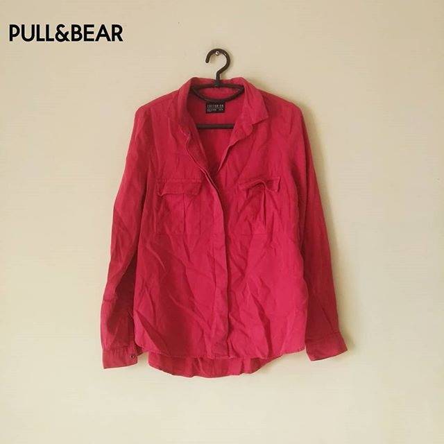 Kemeja pull&bear merah second