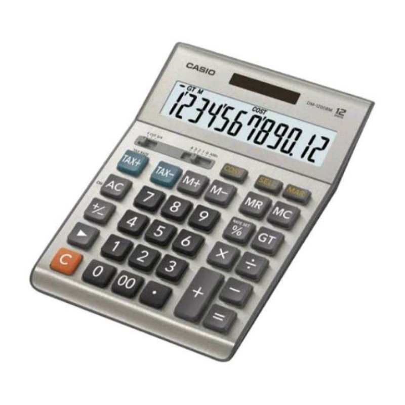 

CASIO DM-1200 - Kalkulator Meja / Desktop Calculator #ORIGINAL# GARANSI RESMI